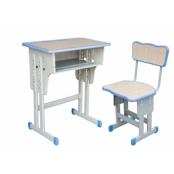 Injection-Molded Edge, Dual-Column Student Desk and Chair