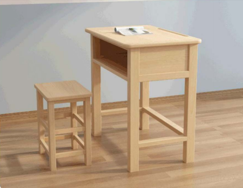 wooden school desk