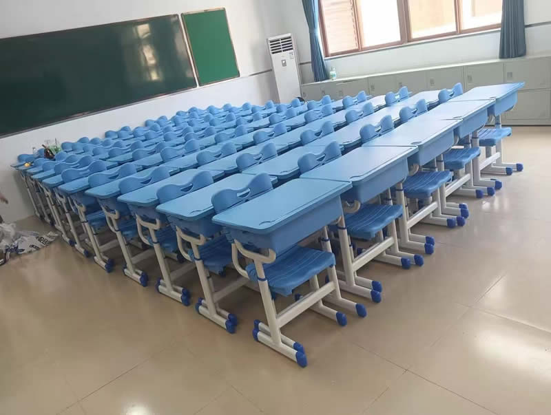Adjustable-Height Desks and Chairs