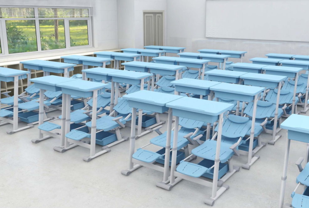 Lunch break desks and chairs