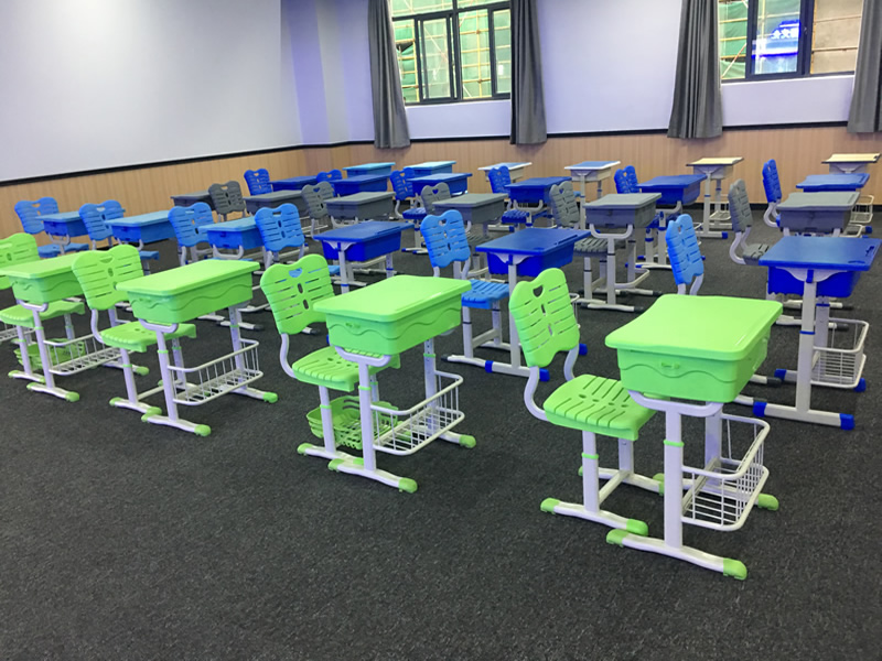 Plastic school desks