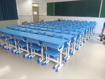 Adjustable-Height Desks and Chairs