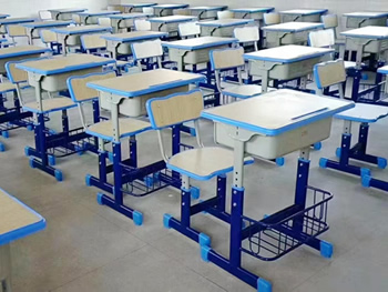 elementary student classroom desks and chairs
