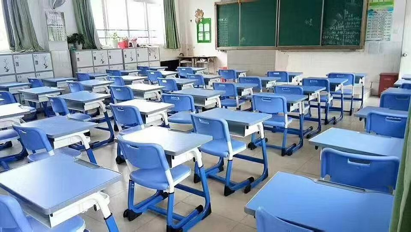 School desks and chairs