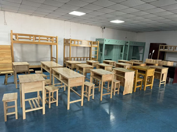 Solid wood desks and chairs production base