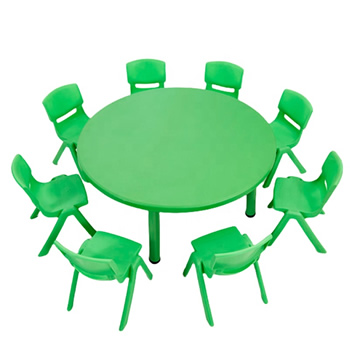 Colorful Plastic Children's Table and Chair Set