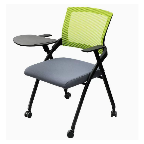 High-quality folding training chair with casters and armrests