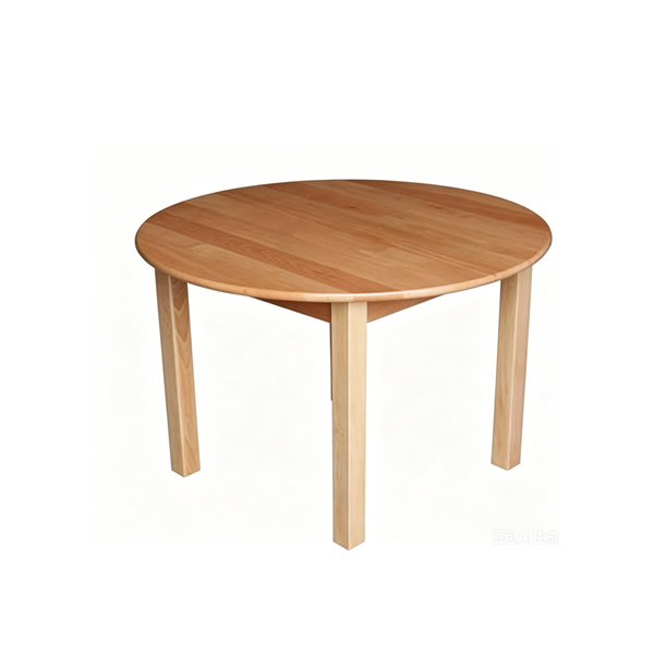 Kindergarten dining tables ，Solid wood round table for kindergartens