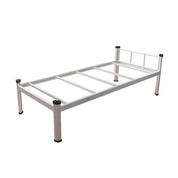 frame single bed，Metal frame single bed