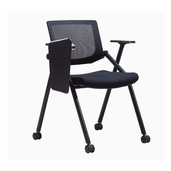 Collapsible training chairs, folding training chairs, training chairs with writing tablets