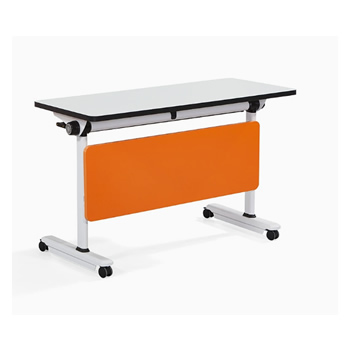 Conference Table Foldable Meeting Tables, Mobile Training Table with Wheels