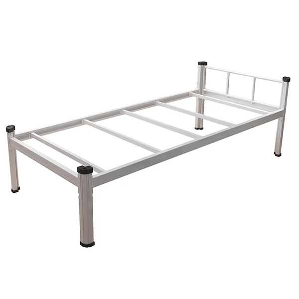 frame single bed，Metal frame single bed